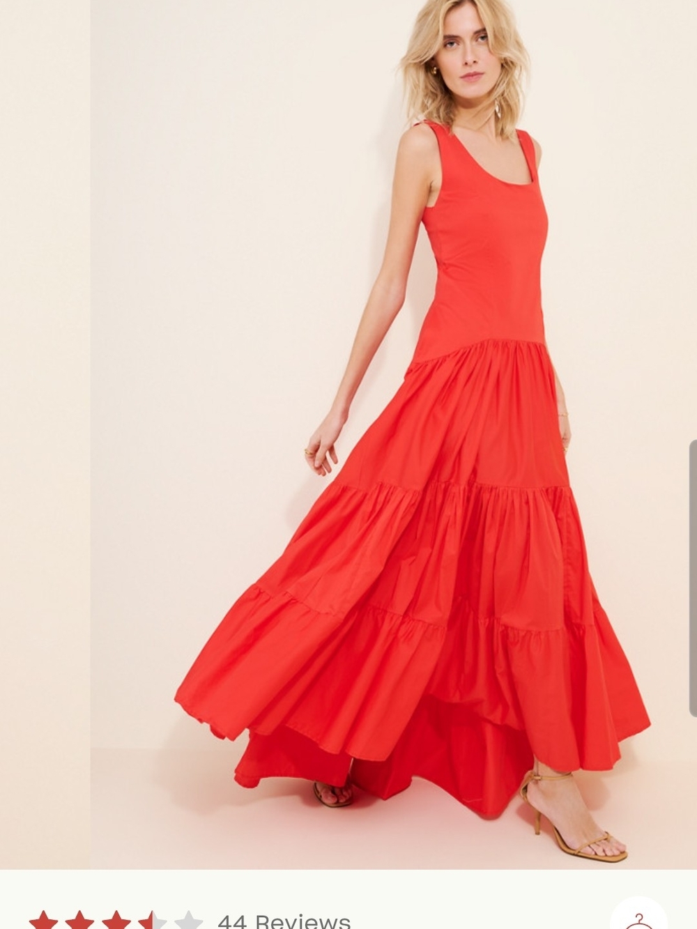 Never Worn NWOT Erika Pena Gown Red Maxi Drop Waist
